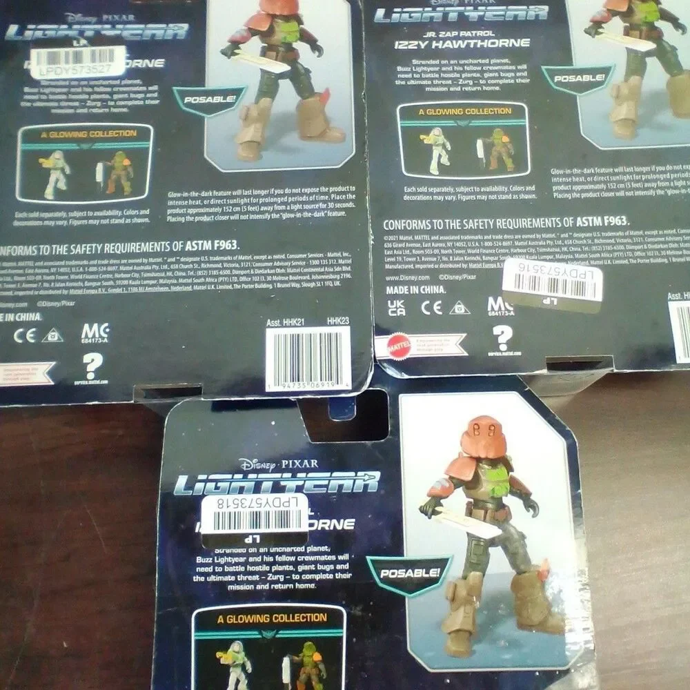 ​LOT 3 DISNEY PIXAR LIGHTYEAR JR ZAP PATROL IZZY HAWTHORNE ACTION FIGURE NEW TOY